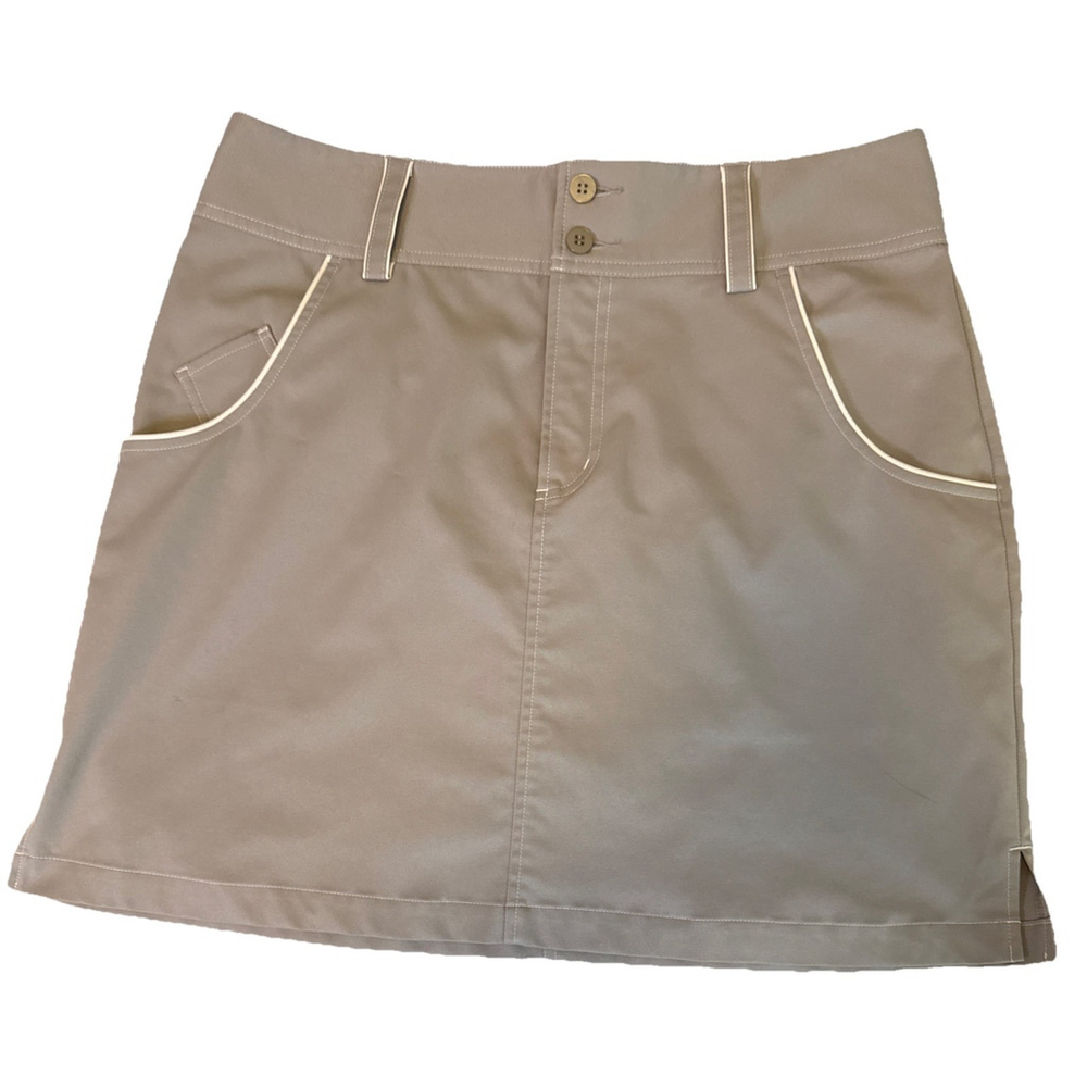 Adidas Climacool Women’s Skirt Size 8 Gray with White Piping Golf Tennis